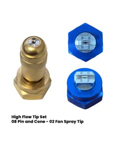 High Flow Tip Set 08 Pin/Cone, 8002 Fan