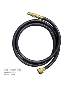 Trigger Gun Hose - M8 Female to SF1/8 Male Plug Stainless Steel for Eliminator